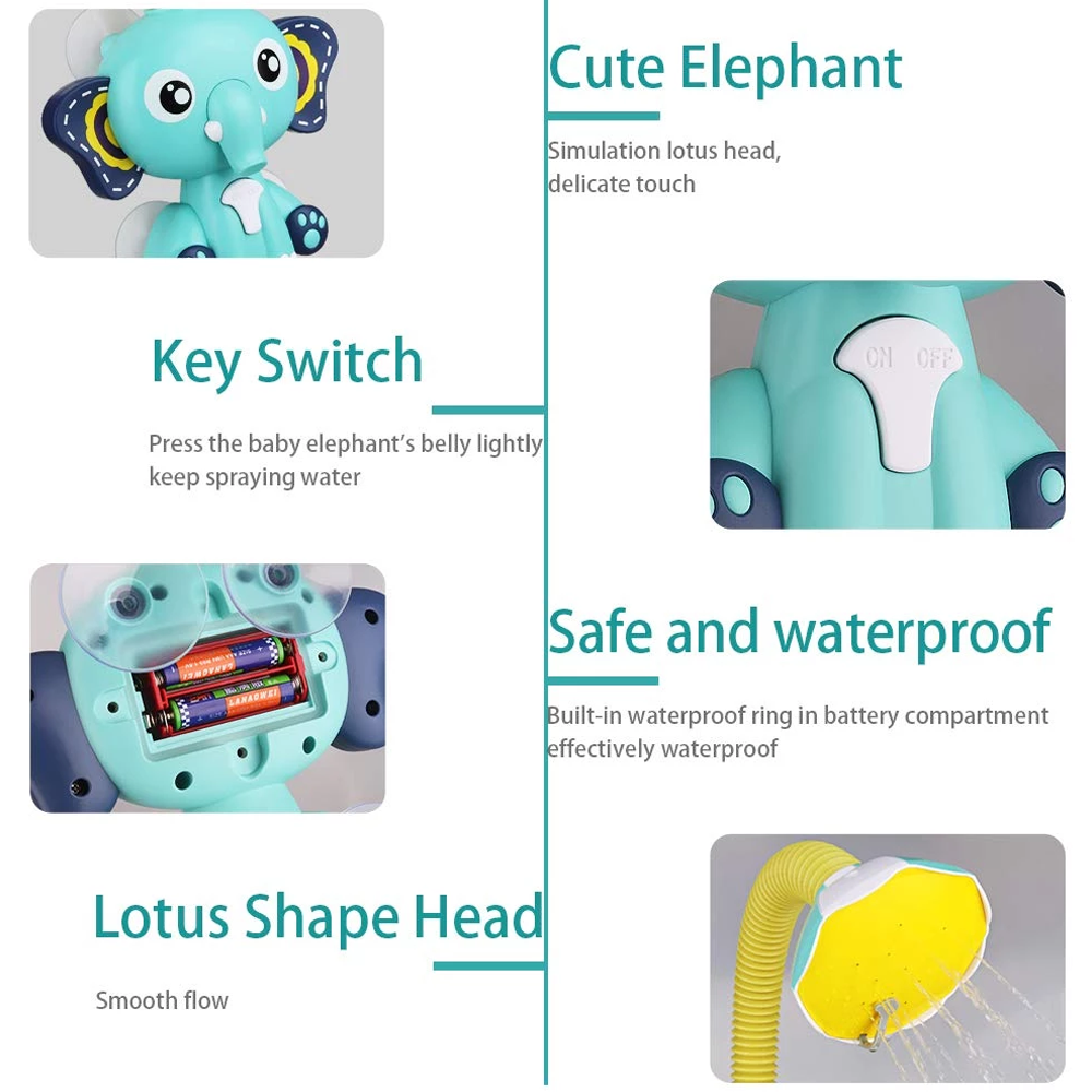 Cute Elephant Sprinkler Bath Toy – Fun Baby Shower Gift & Toddler Water Play Set