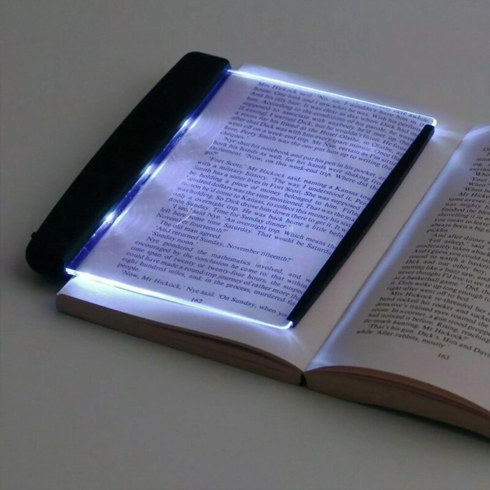 Creative LED Book Light, Flat Panel Night Vision Light for Eye Protection and Comfort