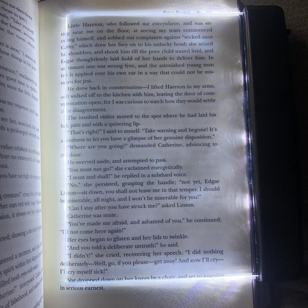 Creative LED Book Light, Flat Panel Night Vision Light for Eye Protection and Comfort