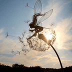Fairy Steel Garden Sculptures - Magical Metal Fairies for Enchanting Outdoor Decor, Gift for Garden lovers