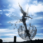 Fairy Steel Garden Sculptures - Magical Metal Fairies for Enchanting Outdoor Decor, Gift for Garden lovers