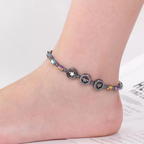 Obsidian Magnetic Therapy Anklet – Reduce Swelling & Varicose Veins | Perfect Health Gift for Her