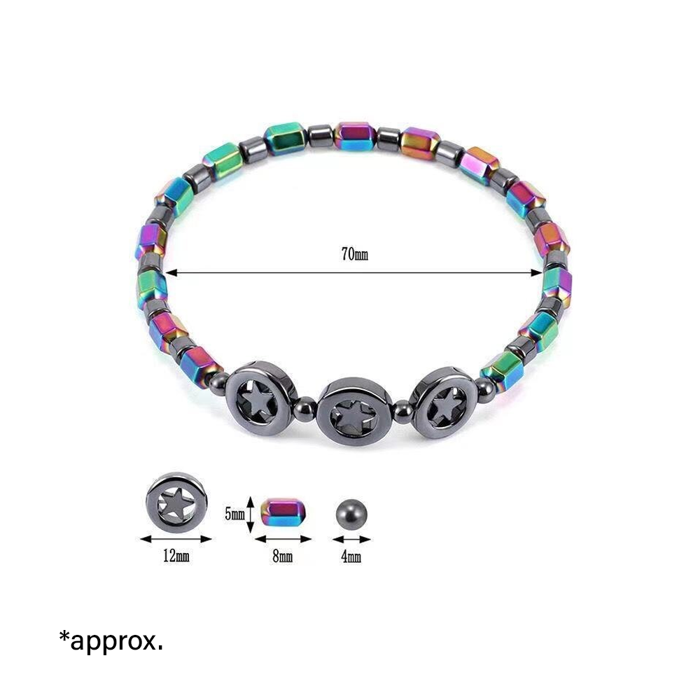 Obsidian Magnetic Therapy Anklet – Reduce Swelling & Varicose Veins | Perfect Health Gift for Her
