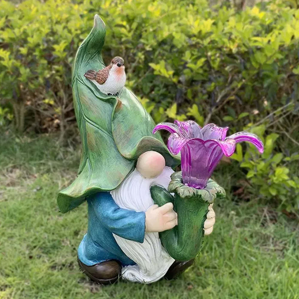 Adorable Garden Gnome Solar Lights