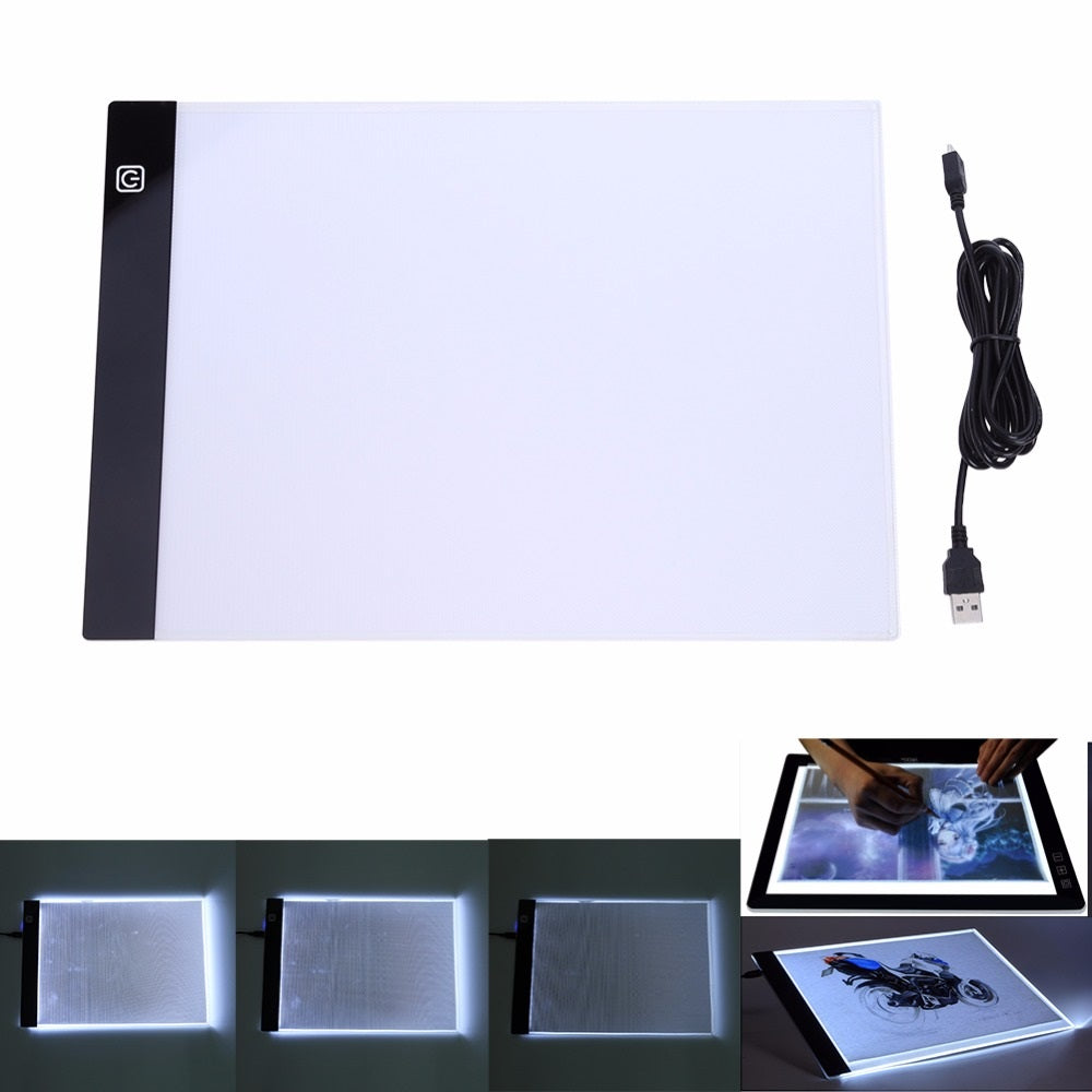 A4 LED Graphic Tablet Writing Painting Light Box Tracing Board Copy Pad