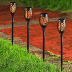 Solar Torch Lights for Outdoor & Pathways | Automatic Solar Flame Lights | Waterproof Solar Flame Torch