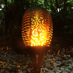 Solar Torch Lights for Outdoor & Pathways | Automatic Solar Flame Lights | Waterproof Solar Flame Torch