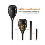 Solar Torch Lights for Outdoor & Pathways | Automatic Solar Flame Lights | Waterproof Solar Flame Torch