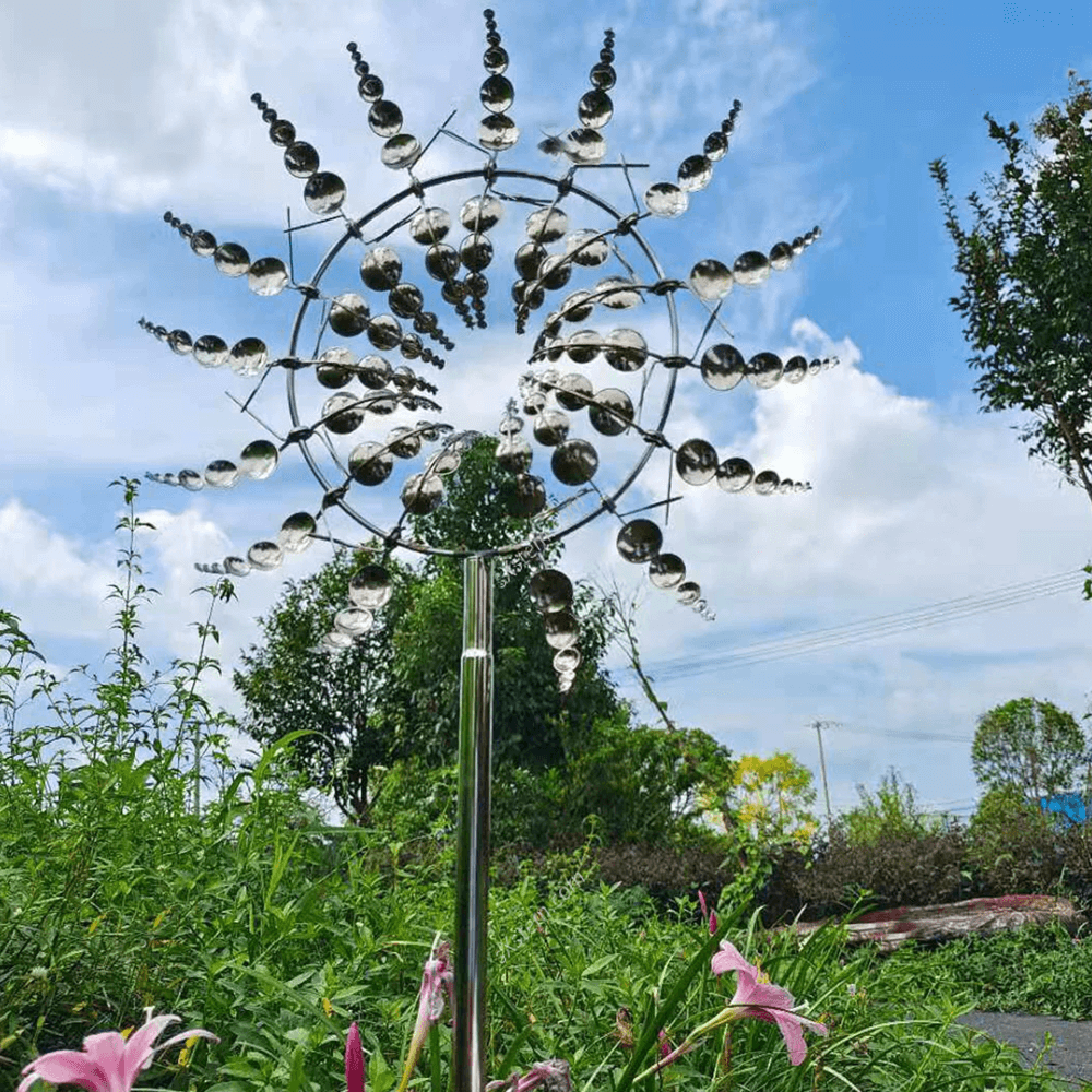 Easy-To-Install Magic Metal Windmill Decor