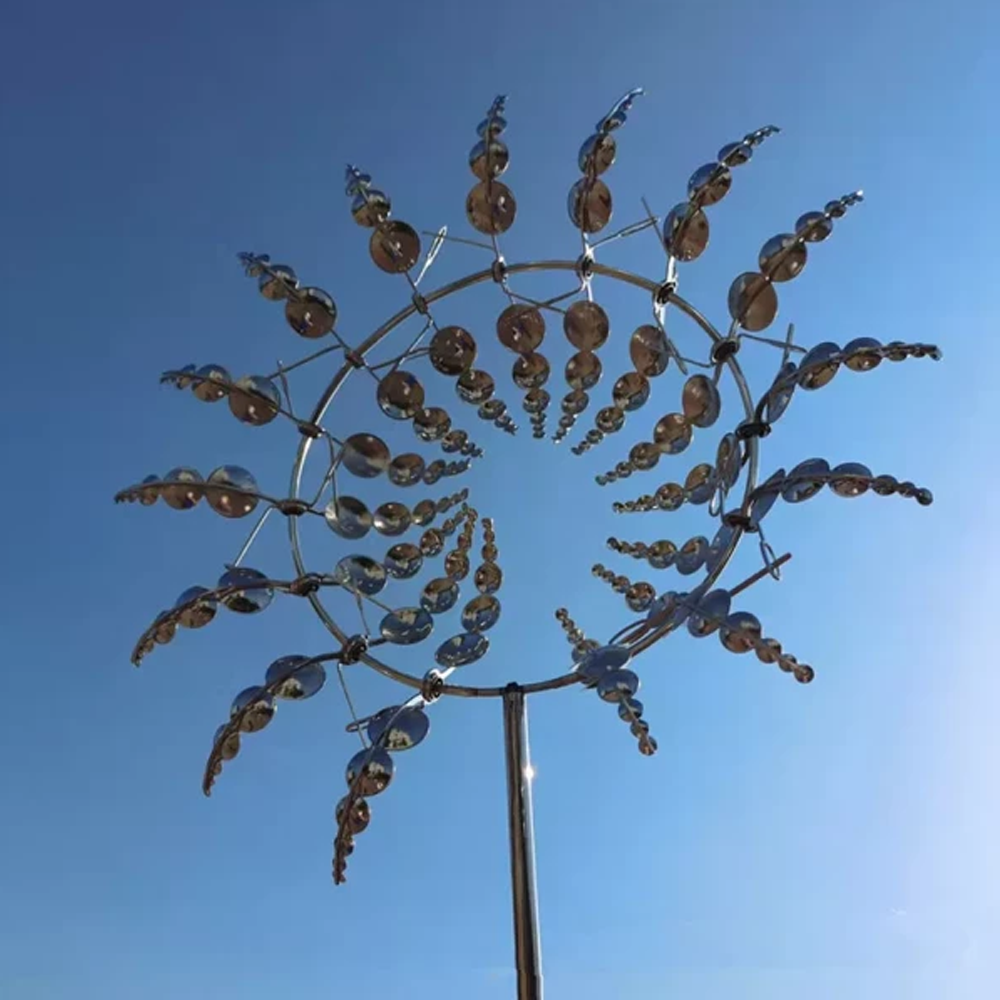 Magical Spinning Metal Garden Decor | Metal Windmill Yard Ornament | Mesmerizing Magic Metal Windmill