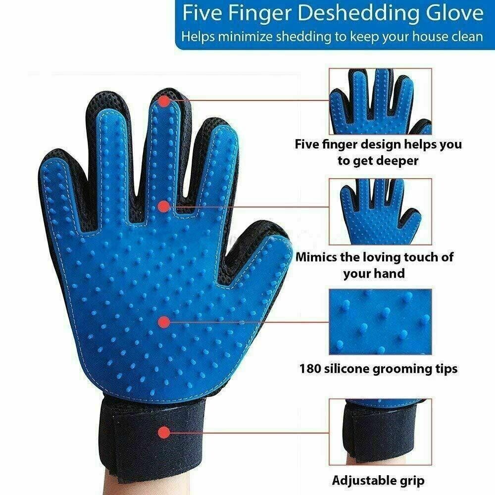 Pet Grooming Gloves for Dogs and Cats