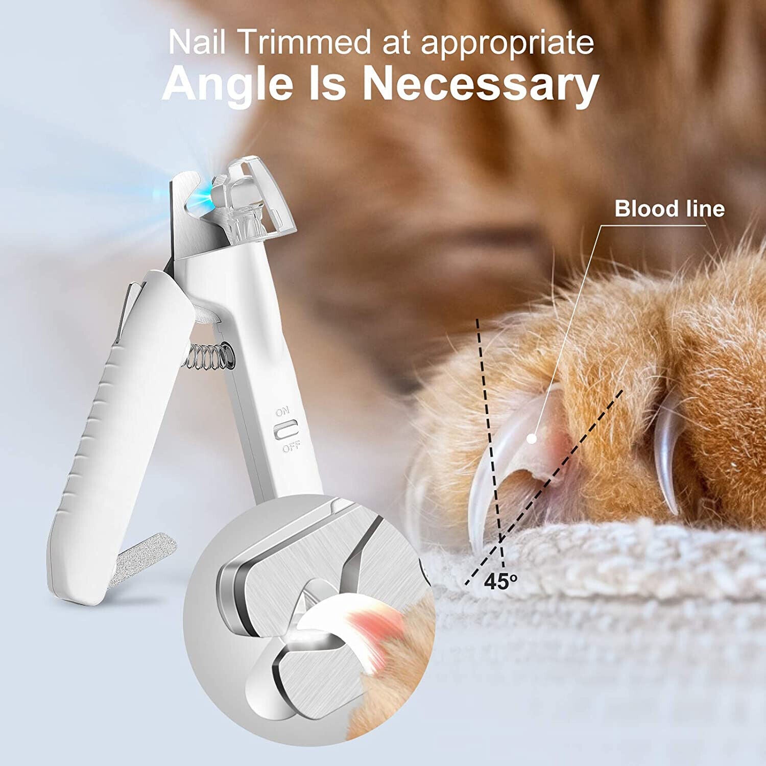 Professional Dog Nail Trimmer with Safety Guard