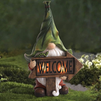 Solar LED Garden Gnome Statue Waterproof Outdoor Yard Decor Light
