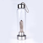 Healing Quartz Crystal Water Bottle for Wellness & Energy Balance