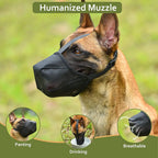 Adjustable Breathable Pet Dog Muzzle, Anti-Bark Bite Mesh Mouth Cover