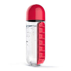 Vitamins Organizer Water Bottle – Portable Pill Holder & Supplement Storage | Perfect Health Gift