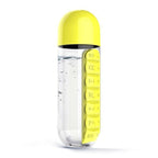 Vitamins Organizer Water Bottle – Portable Pill Holder & Supplement Storage | Perfect Health Gift