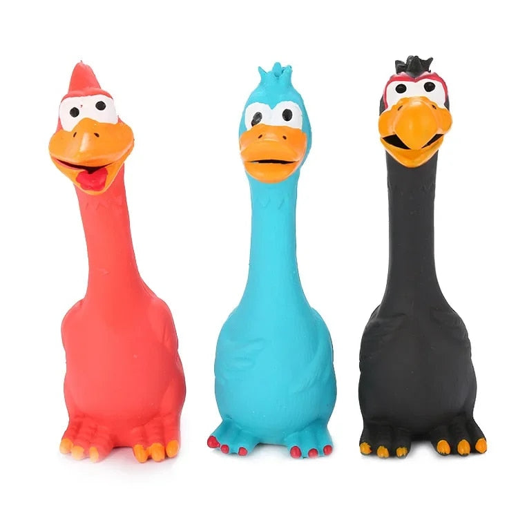 Interactive Screaming Chicken Dog Toy for Aggressive Chewers and Active Play
