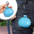 Silicone Pet Dog Training Food Snacks Bag – Outdoor Travel Waist Storage for Treats