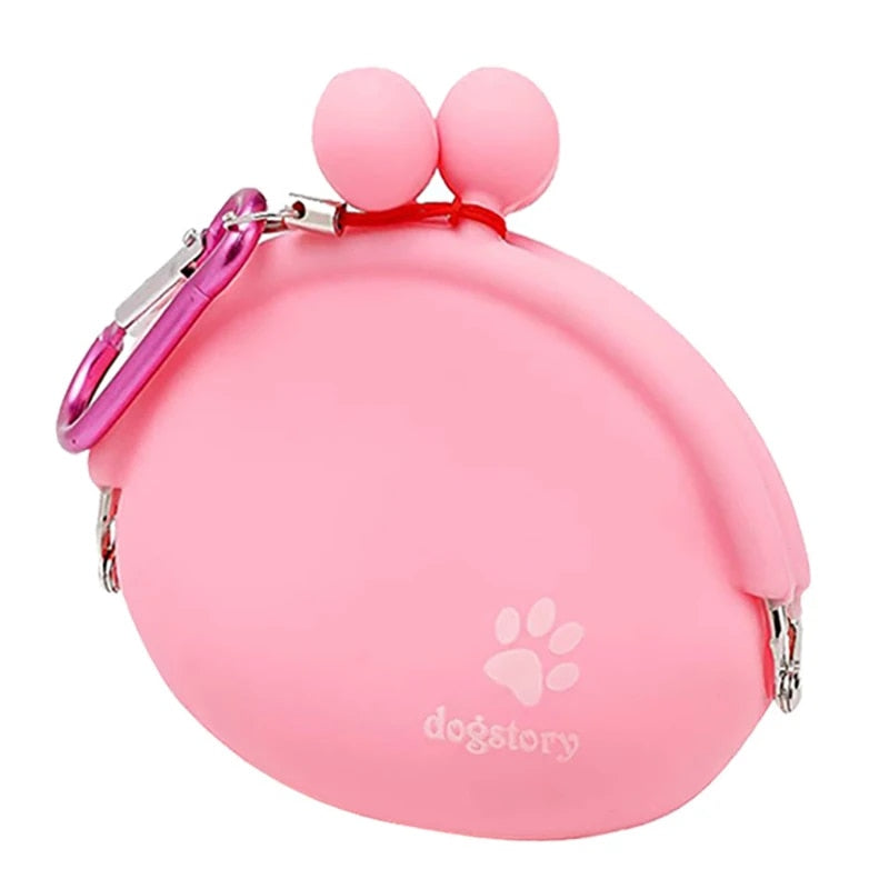 Silicone Pet Dog Training Food Snacks Bag – Outdoor Travel Waist Storage for Treats
