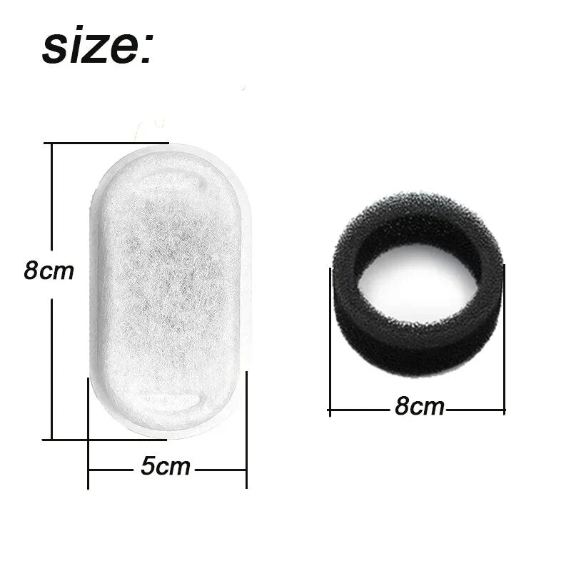 Adjustable Cat Water Fountain Filters: 108Oz/3.2L & 67Oz/2L - Pet Fountain Accessorie