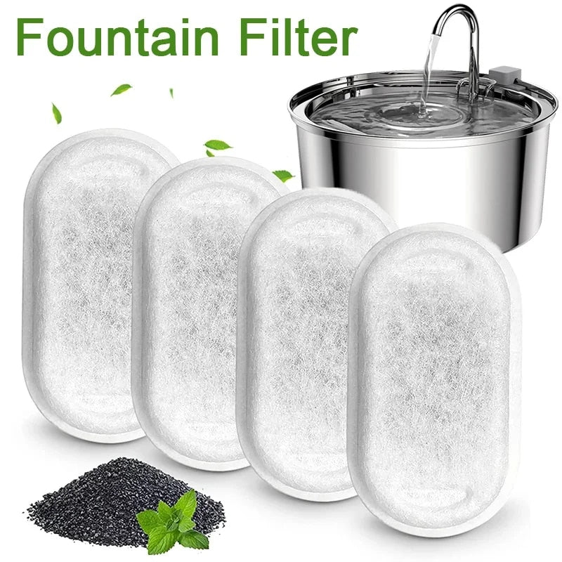 Adjustable Cat Water Fountain Filters: 108Oz/3.2L & 67Oz/2L - Pet Fountain Accessorie