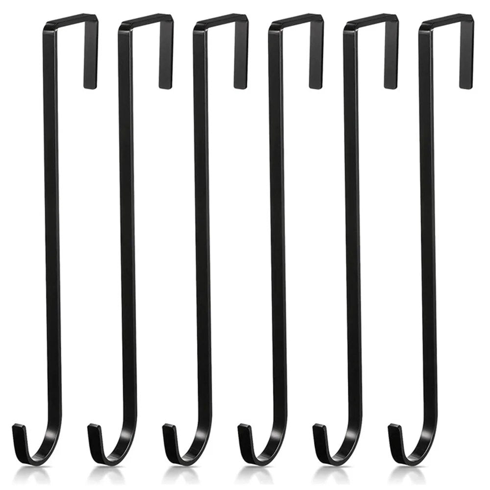 Floral Wreath Hanger: Over-The-Door Metal Hook for Christmas & Easter Wreaths - Xmas Party Supplies