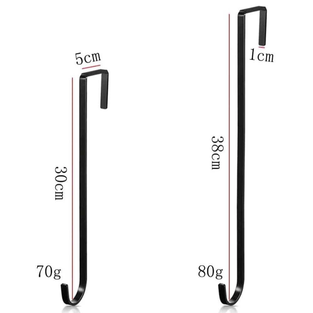 Floral Wreath Hanger: Over-The-Door Metal Hook for Christmas & Easter Wreaths - Xmas Party Supplies