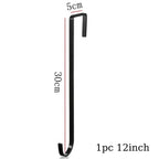 Floral Wreath Hanger: Over-The-Door Metal Hook for Christmas & Easter Wreaths - Xmas Party Supplies
