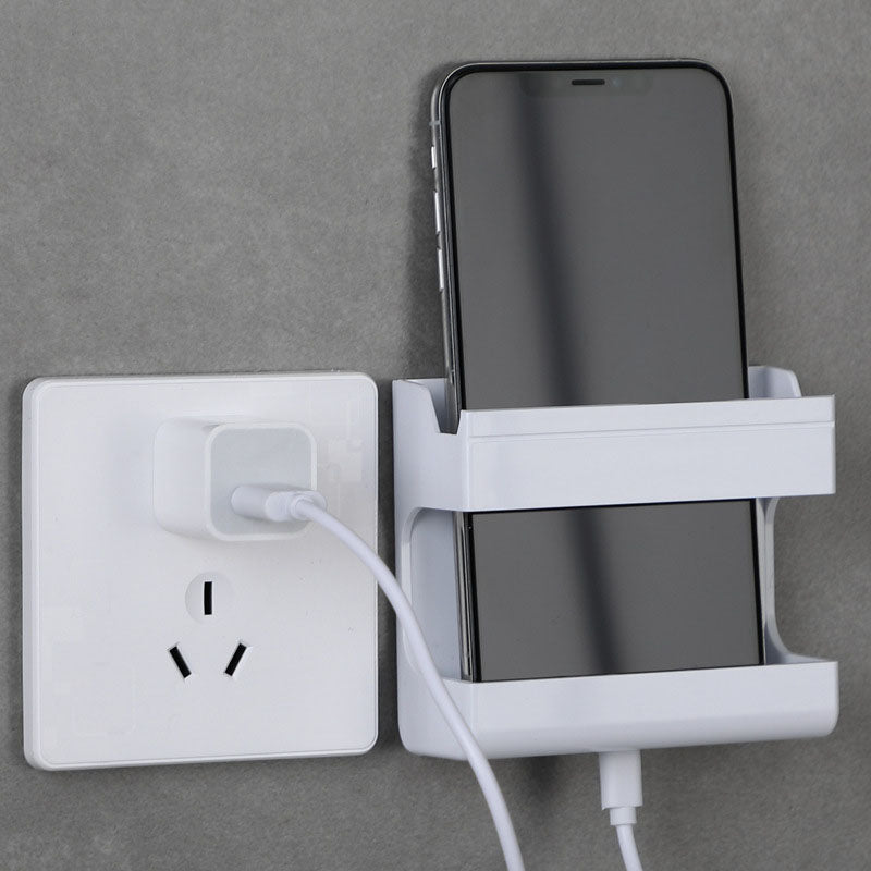 Modern Wall Mounted Shelf Organizer Multi Functional Holder for Remote Controls & Phones