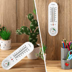 3PCS Wall Thermometer Hygrometer Indoor Outdoor Mount Garden Greenhouse Home Temperature Humidity Meter