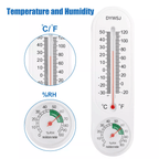 3PCS Wall Thermometer Hygrometer Indoor Outdoor Mount Garden Greenhouse Home Temperature Humidity Meter