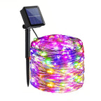 Solar Garden Fairy Lights, 8 Modes Waterproof String Lights for Patio, Trees & Christmas Decorations