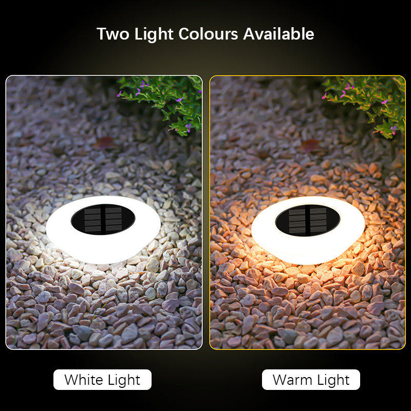 360° Solar Lights Outdoor Lamp, IP65 Waterproof LED Floor Lights for Garden, Yard, Driveway & Patio