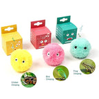 Interactive Plush Cat Toy Ball with Electric Catnip & Touch Sound