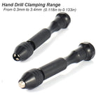 Precision Micro Mini Pin Vise Hand Drill Twist Bit Set, Rotary Tool Kit for PCB, Plastic, DIY Craft, Carving, & Jewelry