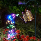 Solar Watering Can Garden Light with LED Fairy Stream for Outdoor Decor