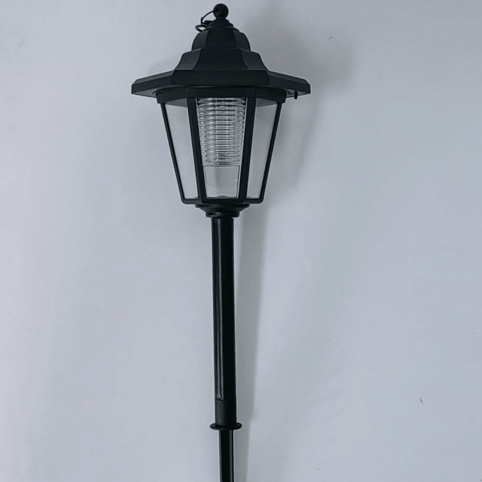 2-Pack Vintage Hexagon LED Solar Pathway Lights – Weatherproof Outdoor Garden Decor
