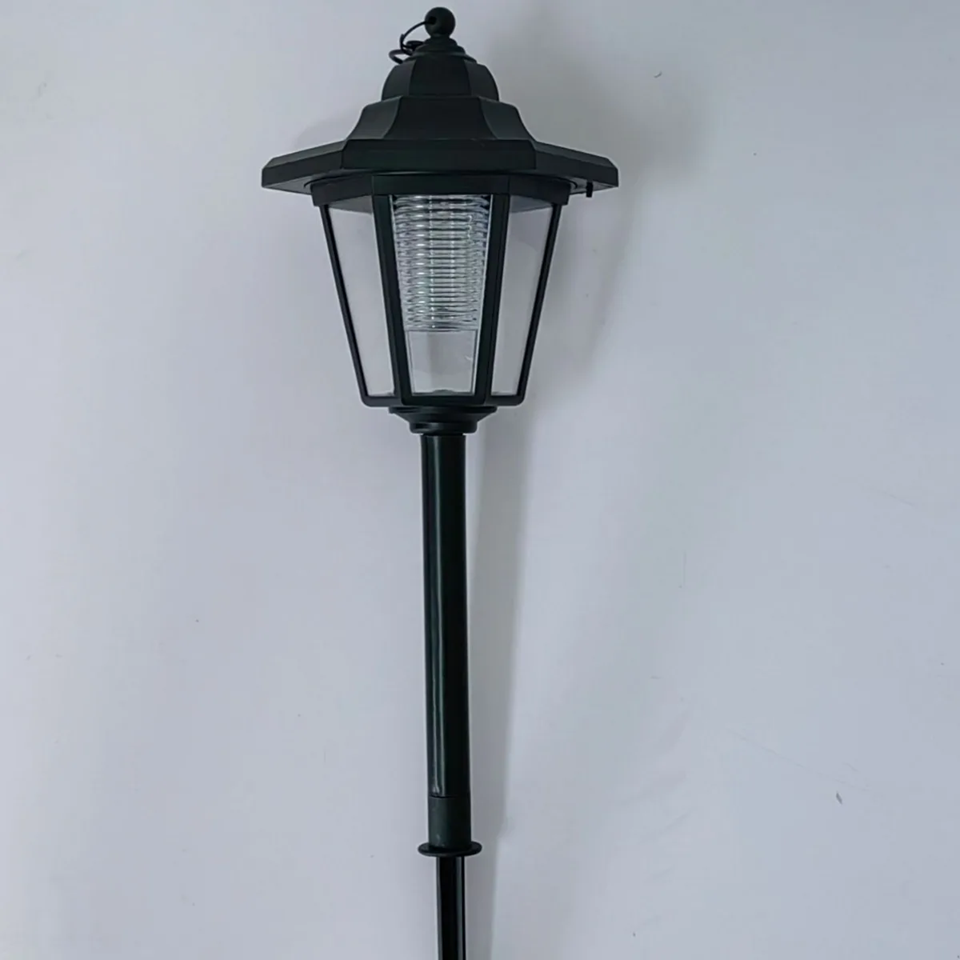 2-Pack Vintage Hexagon LED Solar Pathway Lights – Weatherproof Outdoor Garden Decor