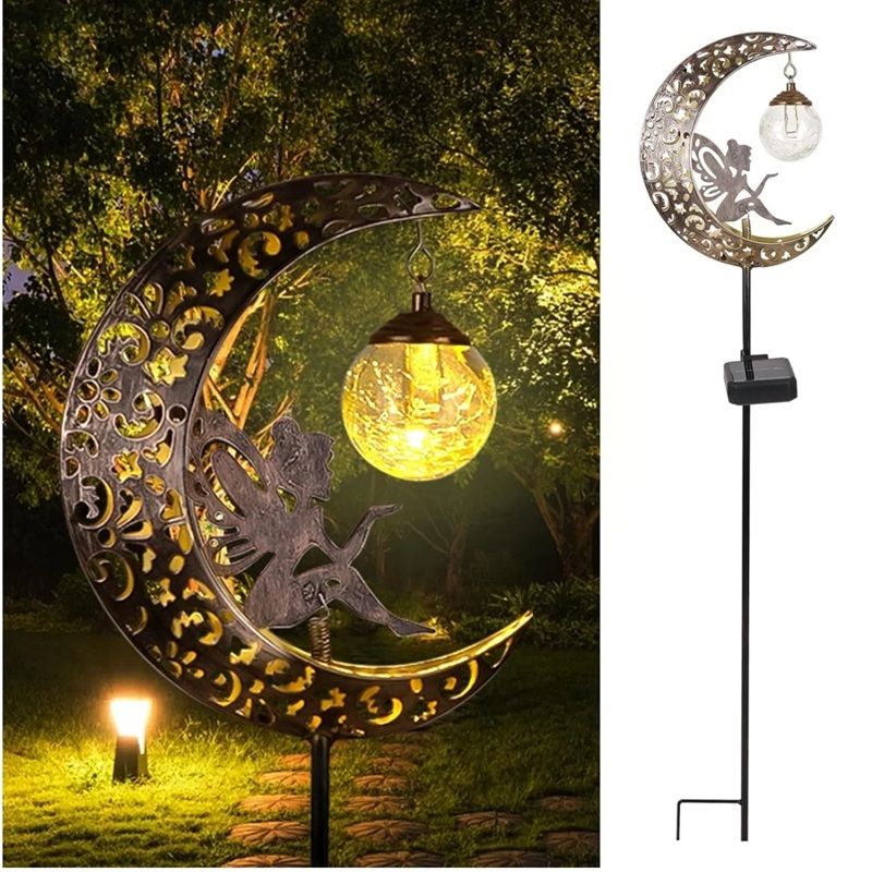 Solar Fairy Garden Statue Light for Outdoor Decor and Lawn Pathway Accents