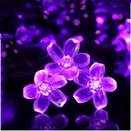 Solar Flower String Lights Outdoor Waterproof Garden Fairy Garland