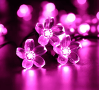 Solar Flower String Lights Outdoor Waterproof Garden Fairy Garland