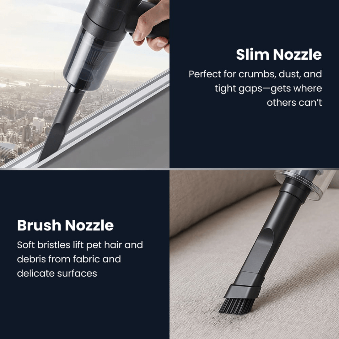 Portable Car Vacuum Cleaner – High Power Automotive Vacuum for Spotless Interiors