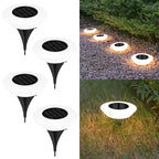 Solar LED Lawn Lights Outdoor Floor Landscape Lamps with On/Off, Ideal for Garden, Pathway, Yard, Patio, Deck & Camping