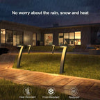 6 Pack Bright Solar Pathway Lights Auto On/Off Outdoor Landscape Set