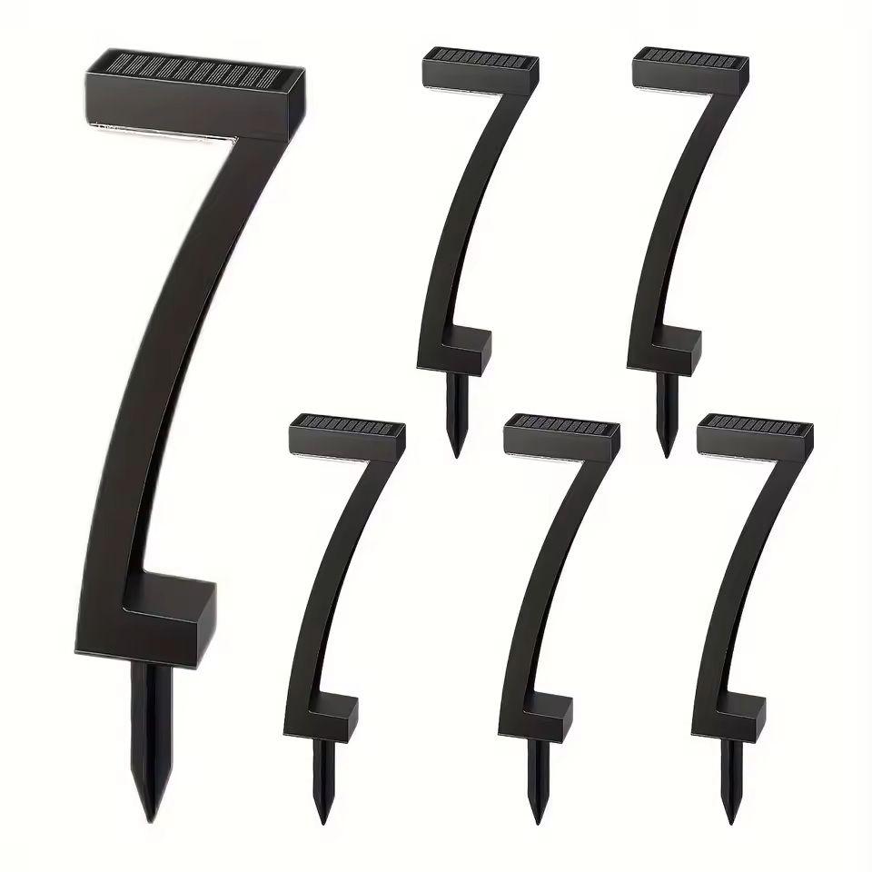 6 Pack Bright Solar Pathway Lights Auto On/Off Outdoor Landscape Set