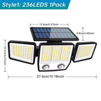 Solar Motion Sensor Outdoor Light with Adjustable Heads
