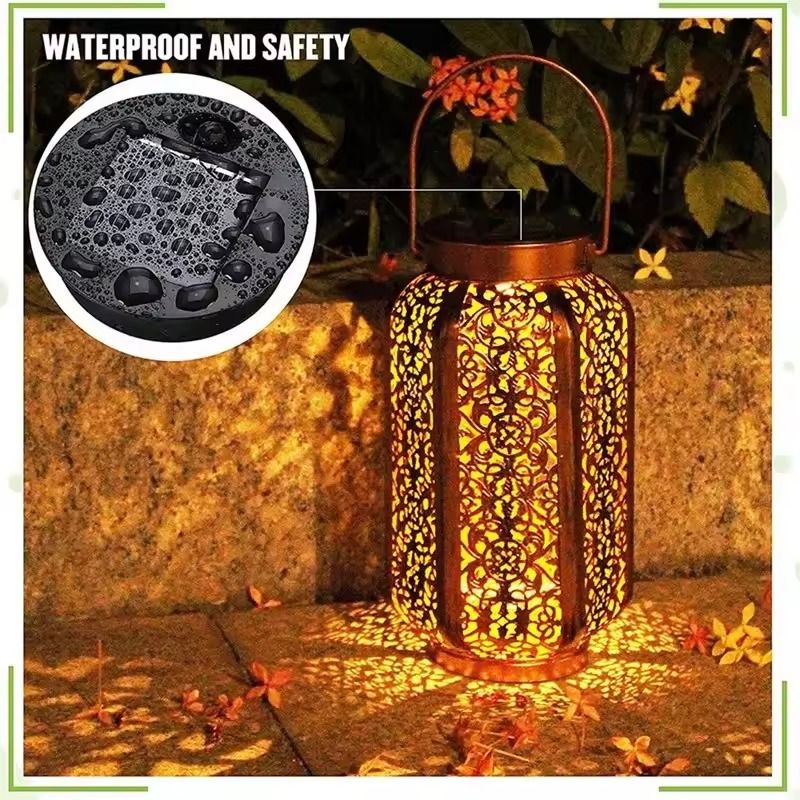 Solar Lantern Replacement Lids with LED Panel for Outdoor Hanging Lights