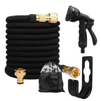 Garden Water Hose Expandable – High Pressure PVC Reel with Double Metal Connector for Garden, Farm Irrigation & Car Wash