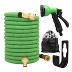 Garden Water Hose Expandable – High Pressure PVC Reel with Double Metal Connector for Garden, Farm Irrigation & Car Wash
